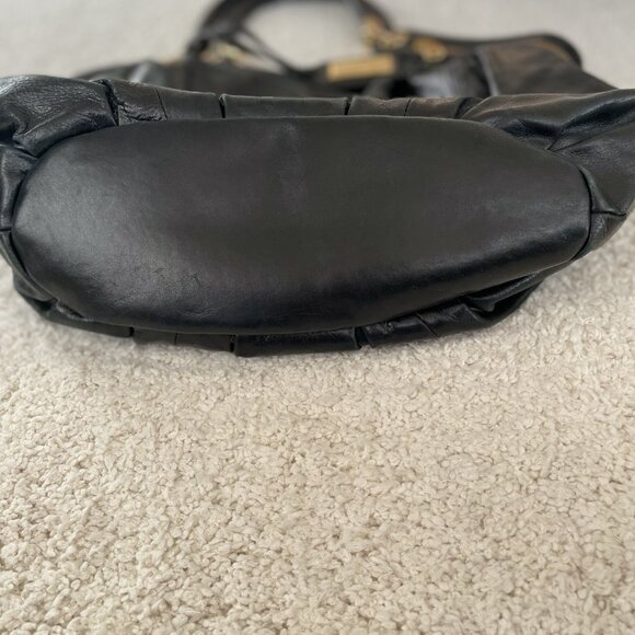 Badgley Mischka Black Leather Handbag - Picture 12 of 12